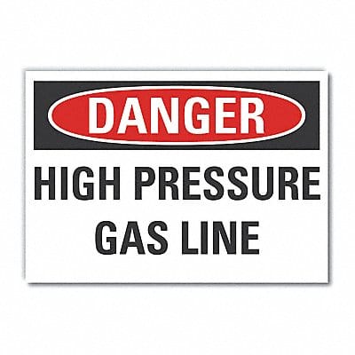 Danger Sign 7 inx10 in Non-PVC Polymer