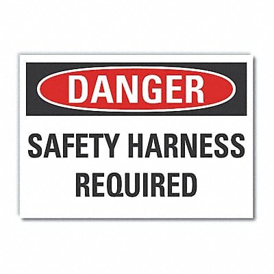 Danger Sign 7 in x 10 in Non-PVC Polymer
