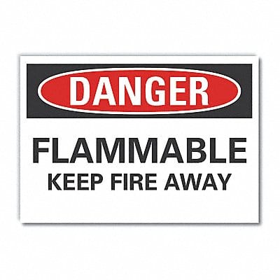 Danger Sign 7 inx10 in Non-PVC Polymer