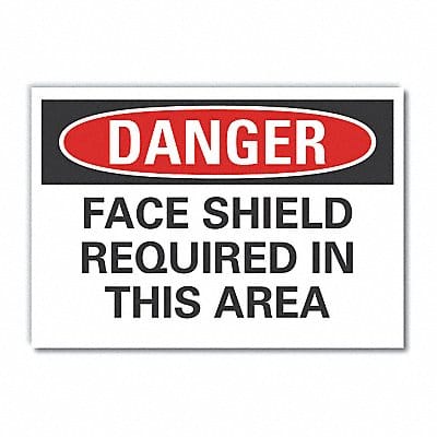 Danger Sign 7 in x 10 in Non-PVC Polymer