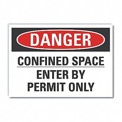 Danger Sign 7 inx10 in Non-PVC Polymer