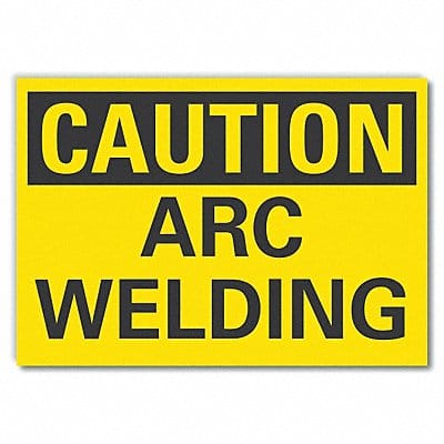 Caution Sign 7in x 10in Non-PVC Polymer