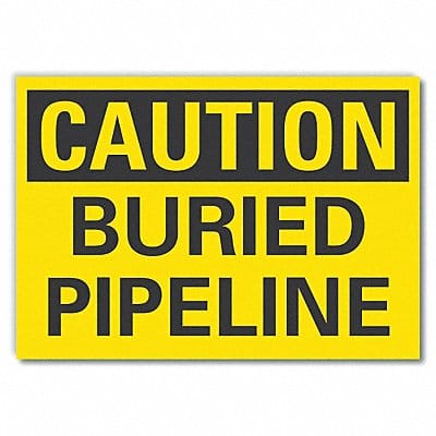 Caution Sign 7in x 10in Non-PVC Polymer