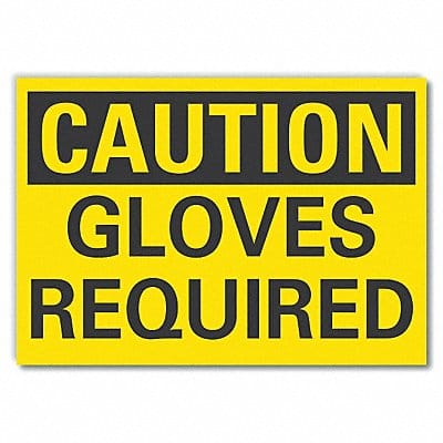 Caution Sign 7in x 10in Non-PVC Polymer