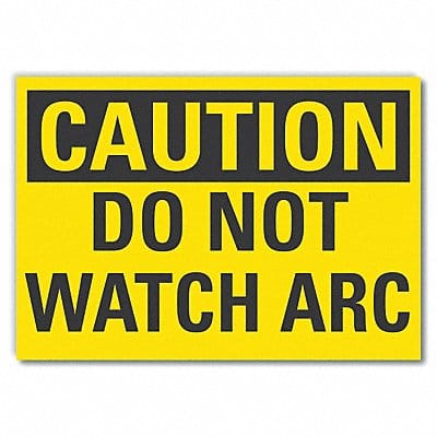 Caution Sign 7in x 10in Non-PVC Polymer