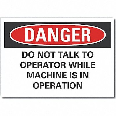 Danger Sign 7 in x 10 in Non-PVC Polymer