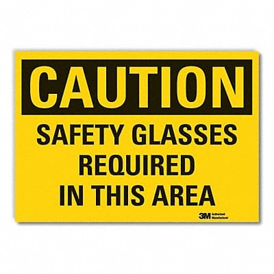 Caution Sign 7inx10in Non-PVC Polymer