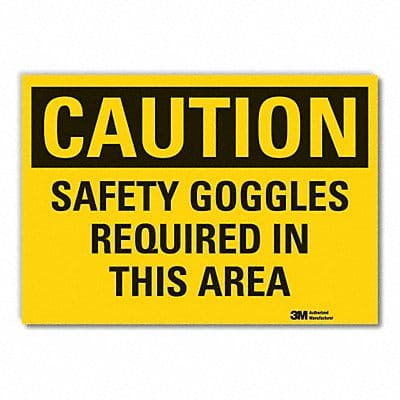 Caution Sign 7inx10in Non-PVC Polymer