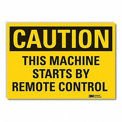 Caution Sign 7inx10in Non-PVC Polymer