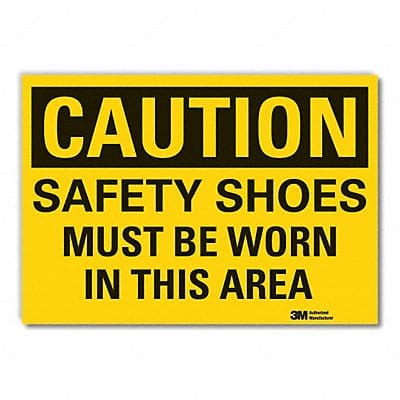 Caution Sign 7inx10in Non-PVC Polymer
