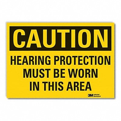 Caution Sign 7in x 10in Non-PVC Polymer