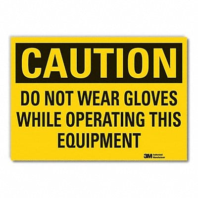 Caution Sign 7in x 10in Non-PVC Polymer