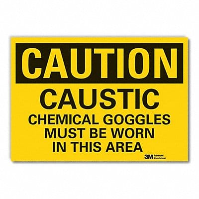 Caution Sign 7in x 10in Non-PVC Polymer