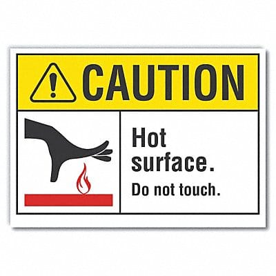 Caution Sign 7inx10in Non-PVC Polymer