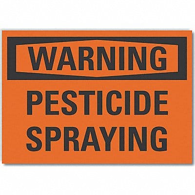 Warning Sign 10in x 14in Non-PVC Polymer