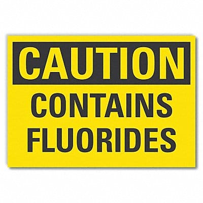 Caution Sign 7in x 10in Non-PVC Polymer