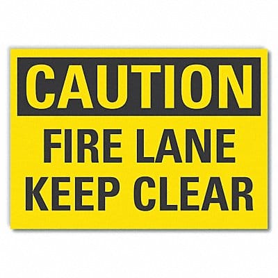 Caution Sign 7in x 10in Non-PVC Polymer