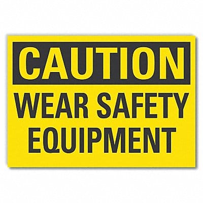 Caution Sign 7in x 10in Non-PVC Polymer