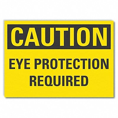 Caution Sign 7inx10in Non-PVC Polymer