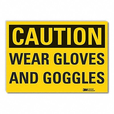 Caution Sign 7in x 10in Non-PVC Polymer