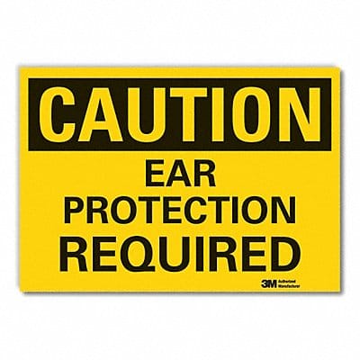 Caution Sign 7inx10in Non-PVC Polymer