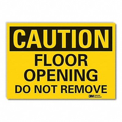 Caution Sign 7inx10in Non-PVC Polymer