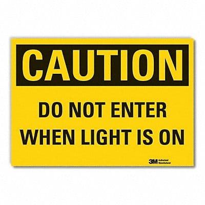 Caution Sign 7in x 10in Non-PVC Polymer