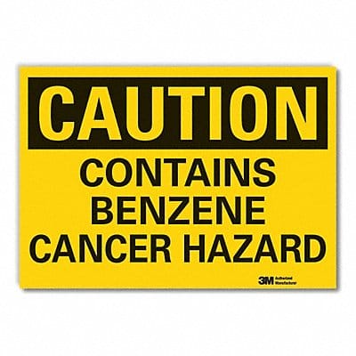 Caution Sign 7inx10in Non-PVC Polymer