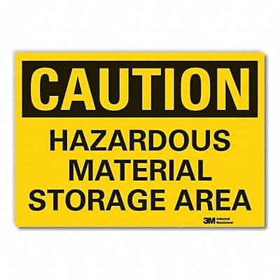 Caution Sign 7inx10in Non-PVC Polymer