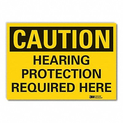 Caution Sign 7in x 10in Non-PVC Polymer