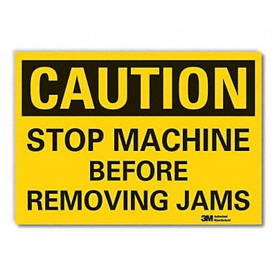 Caution Sign 7in x 10in Non-PVC Polymer