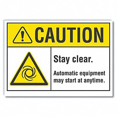 Caution Sign 10inx14in Non-PVC Polymer