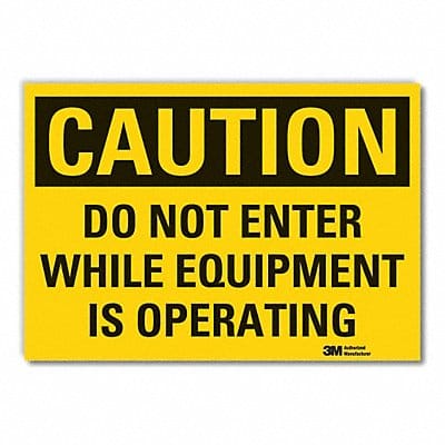 Caution Sign 10inx14in Non-PVC Polymer