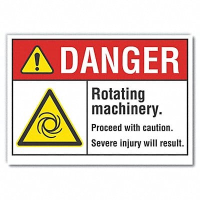 Danger Sign 10inx14in Non-PVC Polymer