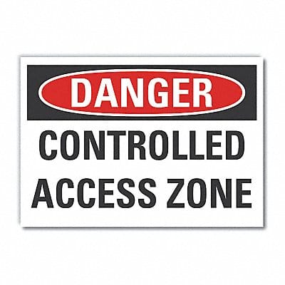 Danger Sign 10in x 14in Non-PVC Polymer