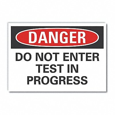 Danger Sign 10inx14in Non-PVC Polymer