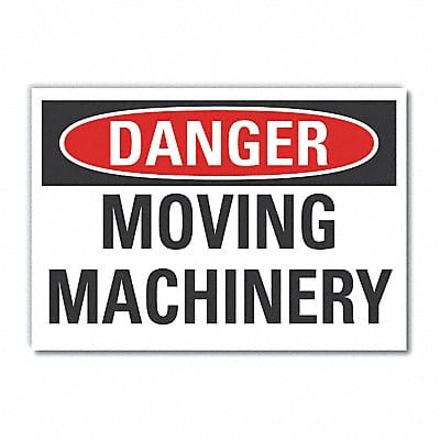 Danger Sign 10in x 14in Non-PVC Polymer