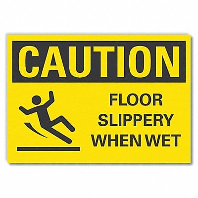 Caution Sign 10inx14in Non-PVC Polymer
