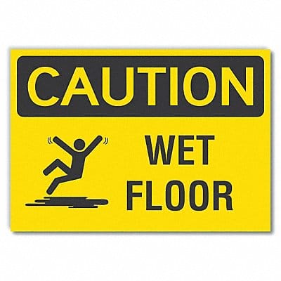 Caution Sign 10in x 14in Non-PVC Polymer