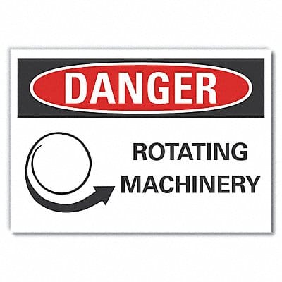 Danger Sign 10inx14in Non-PVC Polymer