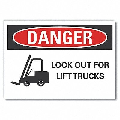 Danger Sign 10inx14in Non-PVC Polymer