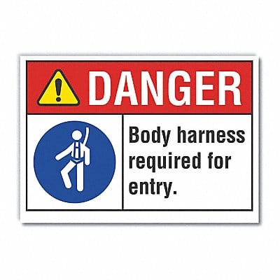 Danger Sign 10in x 14in Non-PVC Polymer