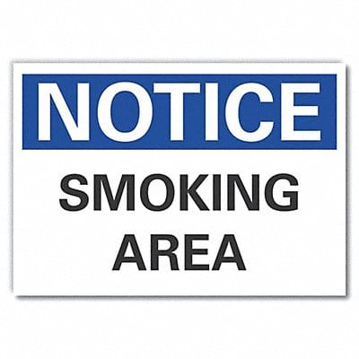 Notice Sign 10inx14in Non-PVC Polymer