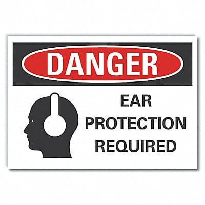 Danger Sign 10in x 14in Non-PVC Polymer