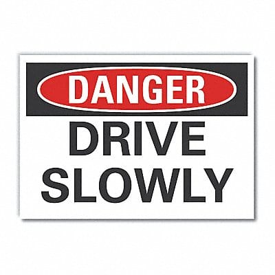 Danger Sign 10in x 14in Non-PVC Polymer