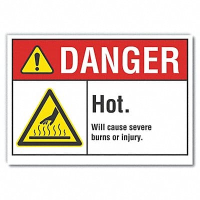 Danger Sign 10in x 14in Non-PVC Polymer