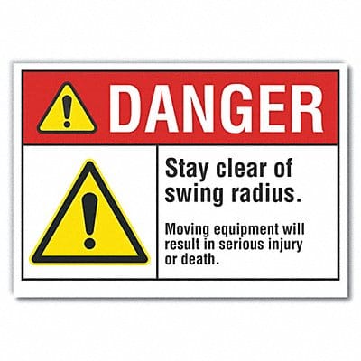 Danger Sign 10inx14in Non-PVC Polymer
