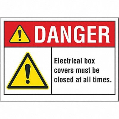 Danger Sign 10inx14in Non-PVC Polymer