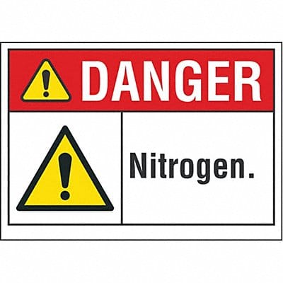 Danger Sign 10in x 14in Non-PVC Polymer