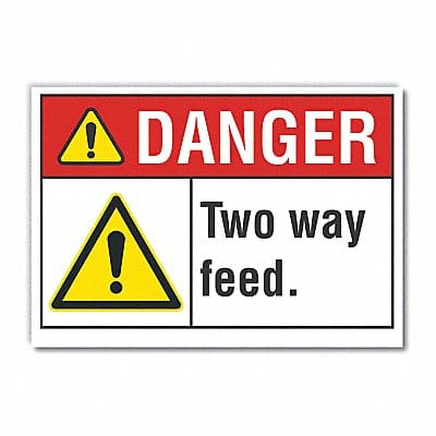 Danger Sign 10in x 14in Non-PVC Polymer